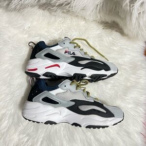 Fila Kids' Black and White Sneakers